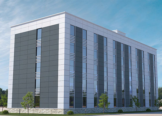Q355B Edificios comerciales soldados Edificios de oficinas prefabricados