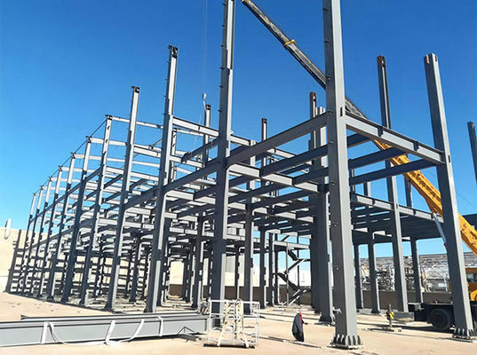 Instalación rápida Edificios prefabricados de metal Revestimiento de pintura galvanizado