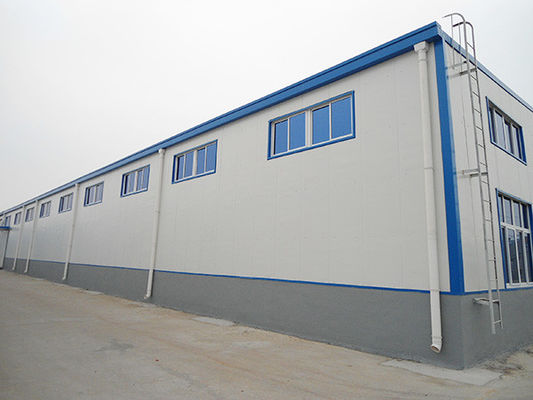 Edificios modulares prefabricados con ventanas de PVC para talleres de almacenes