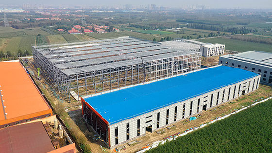 Edificio prefabricado galvanizado pintado Q235B Taller de almacenes de acero prefabricado