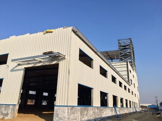 Edificio de estructura de acero de marco de portal personalizado para proyectos de almacén y taller