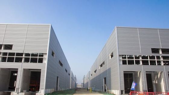 Almacén de estructura de acero de gran envergadura de sección H galvanizado personalizado